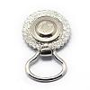 Alloy Rhinestone Snap Magnetic Brooch Making PALLOY-Q315-09-2