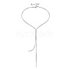 Brass Snake Chains Lariat Necklaces WG418B2-18-1