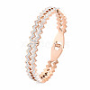 Crystal Rhinestone Wave Bangle BJEW-N017-020RG-3