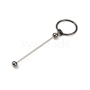 Iron Bar Beadable Keychain Clasps AJEW-R004-02B-2