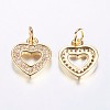 Long-Lasting Plated Brass Micro Pave Cubic Zirconia Charms ZIRC-F069-50-3