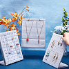   3Pcs 3 Styles Velvet Finger Ring & Necklace & Earring Display Stands ODIS-PH0001-60B-3