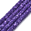 Handmade Polymer Clay Beads Strands CLAY-R089-6mm-161-1