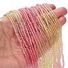 Transparent Painted Glass Beads Strands X1-DGLA-A034-T2mm-A09-2