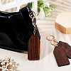 Walnut Wood Pendant Keychains KEYC-TAC0034-06E-8