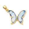 Brass Enamel Pendants KK-G517-01G-01-1