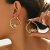 Geometric Retro Casual Hoop Earrings ER1344-3-1