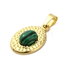 Natural Malachite Pendants STAS-C094-01G-04-2