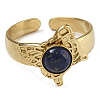 Natural Lapis Lazuli Finger Rings RJEW-U027-05G-07-2