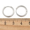 Ion Plating(IP) 304 Stainless Steel Hoop Earrings for Women EJEW-M089-02P-5