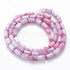 Opaque Baking Painted Crackle Glass Beads Strands X-EGLA-T008-18D-2