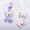 14Pcs 7 Colors Plating Acrylic Beads OACR-AN0001-01-5