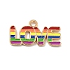 Rainbow Color Alloy Enamel Pendants ENAM-G208-06KCG-1