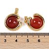 Natural Carnelian(Dyed & Heated) Pendants KK-P283-47G-3