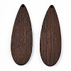 Natural Wenge Wood Big Pendants WOOD-T023-73-2