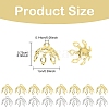 20Pcs 2 Colors Brass Bead Cap Pendant Bails KK-YW0003-45-3