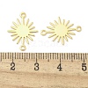 Brass Connector Charms KK-C083-12G-3