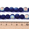 Frosted Transparent Glass Beads Strands LS-GLAA-T032-T10mm-MBB15-4