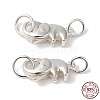 925 Sterling Silver Lobster Claw Clasps with Jump Rings STER-D006-15S-1