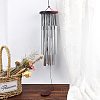 Solid Wood Wind Chimes AJEW-GF0001-49-4