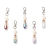 Natural & Synthetic Gemstone Pendant Decoration HJEW-JM03862-02-2