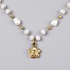 Natural Quartz Chip Beaded Necklaces NJEW-T017-03G-3