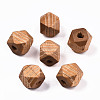 Painted Natural Wood Beads WOOD-T021-52A-09-1