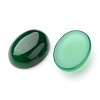 Grade A Natural Green Agate Oval Cabochons G-L394-04-20x15mm-2