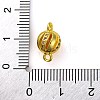 Brass Micro Pave Clear Cubic Zirconia Connector Charms KK-A230-06D-G-3