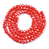 Electroplate Glass Beads Strands EGLA-A034-P8mm-A10-3