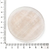 Flat Round Natural Selenite Slice Coasters AJEW-C042-01B-3