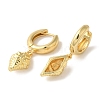 Rack Plating Brass Hoop Earrings EJEW-B062-44G-2