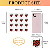 8 Sheets Plastic Waterproof Self-Adhesive Picture Stickers DIY-WH0428-087-2