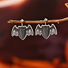 Cute Cartoon Bat Resin Stud Earrings for Halloween Party Gift OI2256-1-1