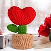 DIY Heart Potted Plants Knitting Kits for Beginners PW-WGC5C60-01-2