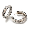 Rack Plating Brass Micro Pave Cubic Zirconia Hoop Earrings EJEW-H016-21P-2