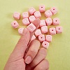 26Pcs 26 Style Silicone Alphabet Beads for Bracelet or Necklace Making SIL-SZ0001-01B-6