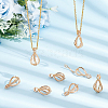 12Pcs Brass Bead Cage Pendants KK-PH0010-48-5
