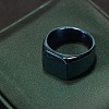 Square Titanium Steel Finger Rings WGB1DFB-09-1