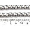 Electroplated Non-Magnetic Synthetic Hematite Beads Strands G-P518-05-01-5