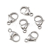 Tarnish Resistant 304 Stainless Steel Lobster Claw Clasps STAS-G035-I-1