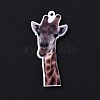 Printed Opaque Acrylic Pendants SACR-G029-01R-2