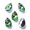 Faceted Teardrop Glass Pendants GLAA-O008-AM-2