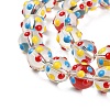 Handmade Bumpy Lampwork Beads Strands LAMP-F032-03B-3