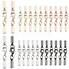   24Pcs 4 Colors Brass Lobster Claw Clasps KK-PH0002-96-1