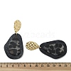 304 Stainless Steel Leopard Stud Earrings EJEW-Z084-14G-01-5