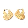 Ion Plating(IP) 304 Stainless Steel Heart Hoop Earrings for Women EJEW-K243-07G-1