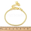 Brass Snake Chians Bracelets BJEW-S158-16G-5