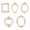 5Pcs 5 Style Resin Picture Frame AJEW-FG0002-34-1