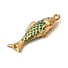 304 Stainless Steel Enamel Fish Connector Charms STAS-B128-55G-06-2